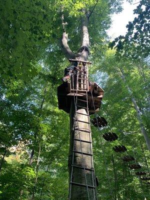 Climbing tower.