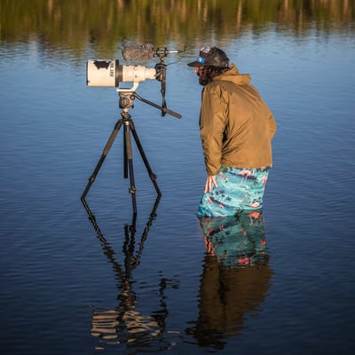 Doing what it takes to get the right angle in the Indian River Lagoon.