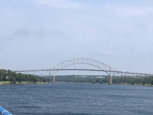 Bourne Bridge view from the canal cruise