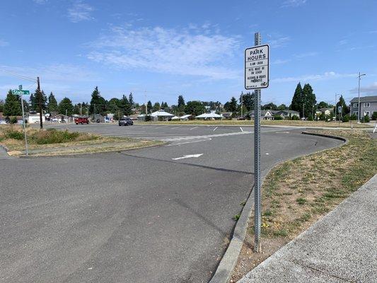 Lower parking lot.