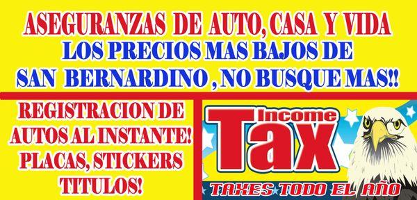 Free Income Tax Preparation call us for details! Preparacion de tus Taxes gratis llama para detalles!