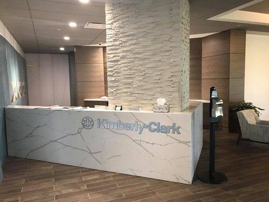 Kimberly-Clark reception desk