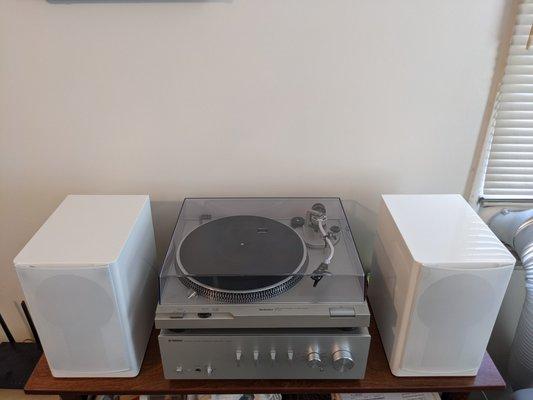 RSL CG5's with Yamaha A-S501 Amp and Techniques SL-D2 Turntable