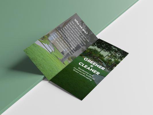 Flyer designed for a Turf company called MSI-Turf.