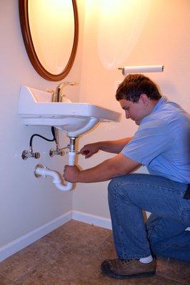 Sink drain repair.