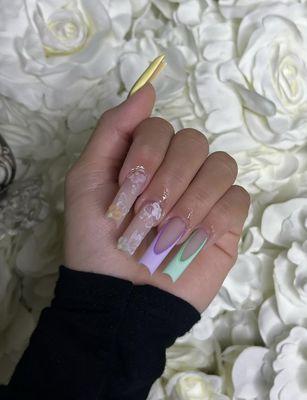 Acrylic nails by Melody