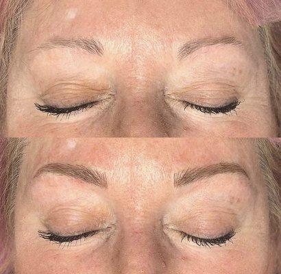 Microblading before and after