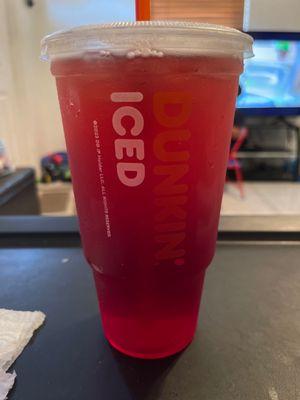 Raspberry Watermelon Dunkin Refresher