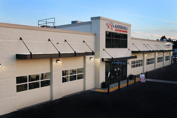 The Salmon Creek shop from above.