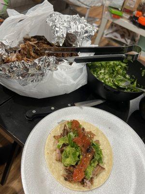 Carnita tacos for dinner