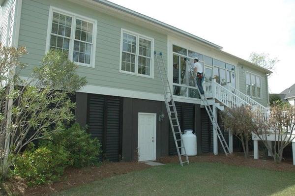 No "Poles" here we hand clean your windows