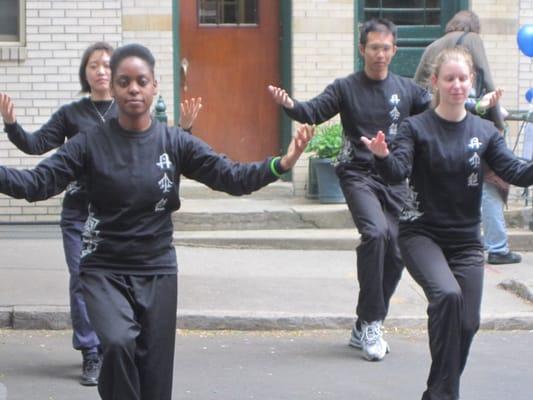 Ki Gong Demo Team at the Willow Street Festival. Summer 2011