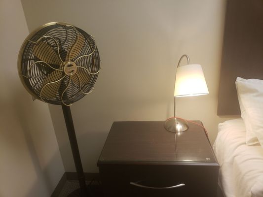 3 speed fan & night lamp.