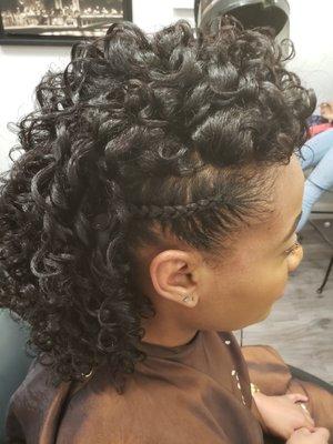 Flexi Rodset on Natural hair