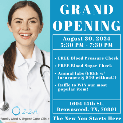 Today is the day! Our Grand Opening is finally here! come celebrate new healthy beginnings with us-with free food and drinks! See you soon!