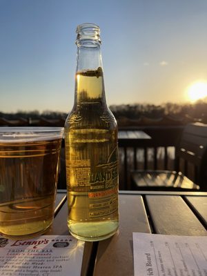 Land shark and view from outdoor deck