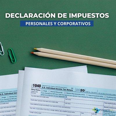 declaracion de impuesto personales y corporativos - servicio de preparacion de impuestos - hispano tax service