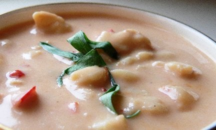 Lobster Bisque, just one of many fresh soups made and placed in frozen food section for your convience, many others included