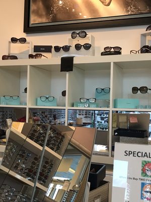 They carry several high brand frames- Tiffany, Prada, Burberry, Giorgio Armani, Ray Ban, etc.