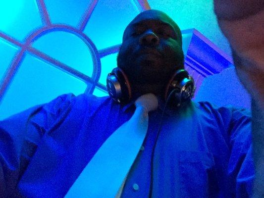 DJ Red Mercury on the 1's & 2's selfie. Venue: Rozar Park, Perry, Ga.