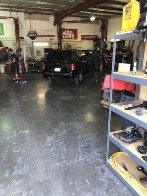 My little truck in this shop. Very clean shop.