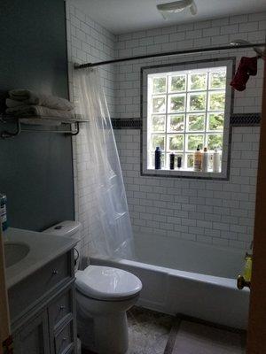 The finished bathroom