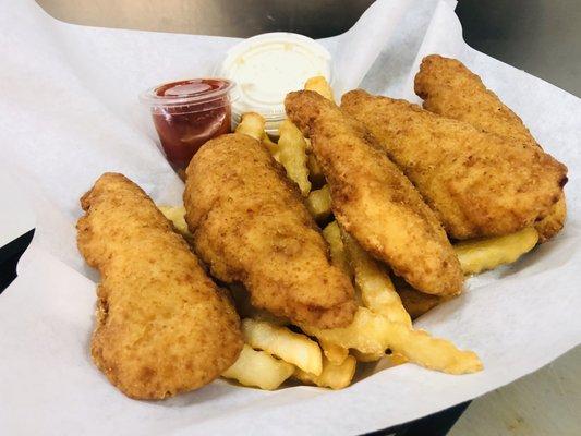 Chicken strips dinner