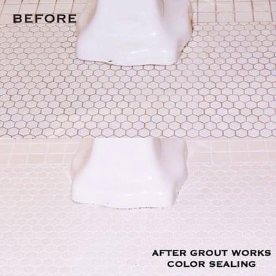 Grout cleaning and sealing.