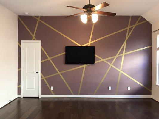 Playroom accent wall