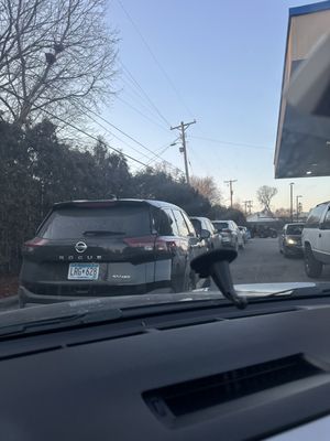 Line for the car wash on a Thursday, 530pm...slow moving