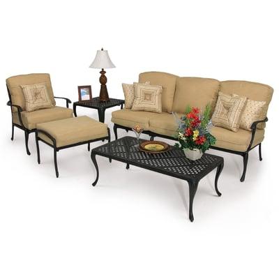 Savannah Cast Aluminum Outdoor Seating Set