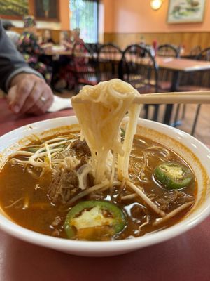 Spicy beef soup