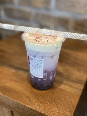 Iced Taro Lavender Latte