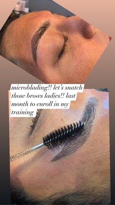 Microblading training.