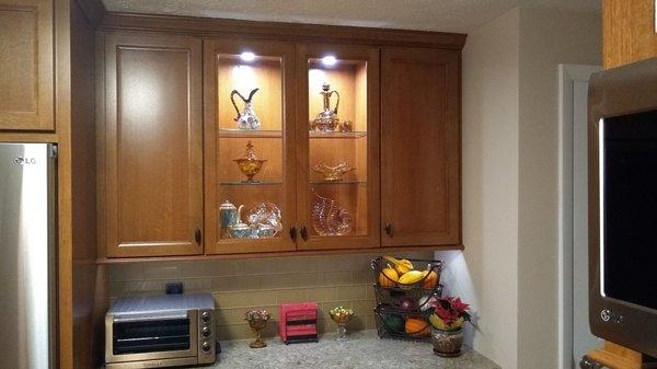 New cabinets.