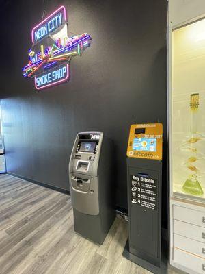 ATM and Bitcoin ATM available!