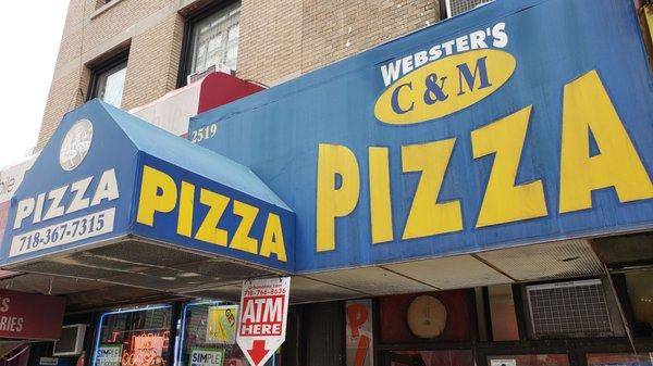 The worst pizza place in New York. Nasty service , Dark and spooky