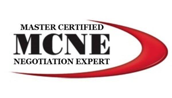 MCNE designation has been trained in professional negotiation tactics by the Real Estate Negotiation Institute.