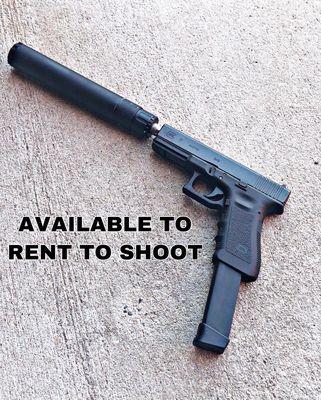 GUN RENTALS AVAILABLE STARTING AT JUST $10 PER GUN. CLASS III & SUPPRESSED GUNS AVAILABLE TO RENT AT $25 PER GUN.