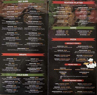 New Menu