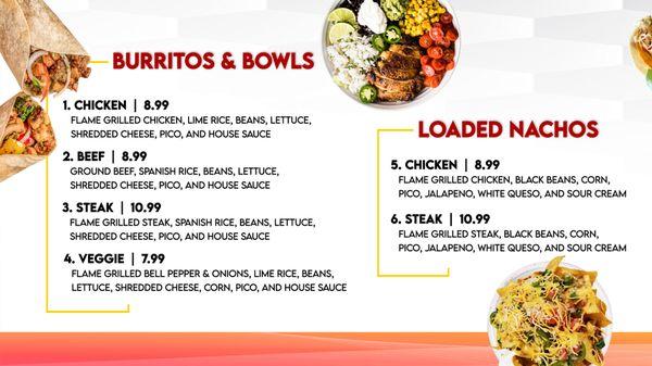 MiFaburrito Menu