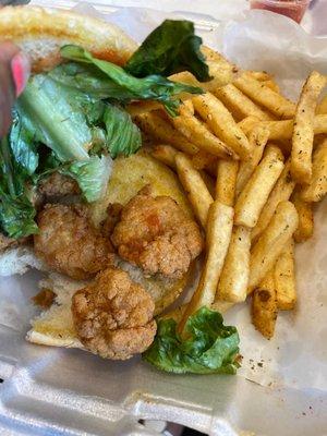 Shrimp burger