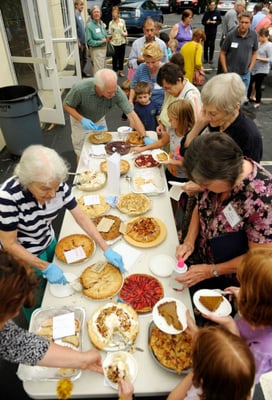 Pies for Peace event after our Ingathering Service