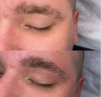 Men get eyebrows waxed too just a slight shaping is all you need ! Come book a facial this month and get a free eyebrow wax !