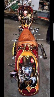 SlyAirbrush Custom Paint Jokers Wild Chopper