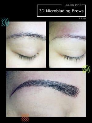 Microblading! Get a nicer archly shape eyebrows that look naturally beautiful!!