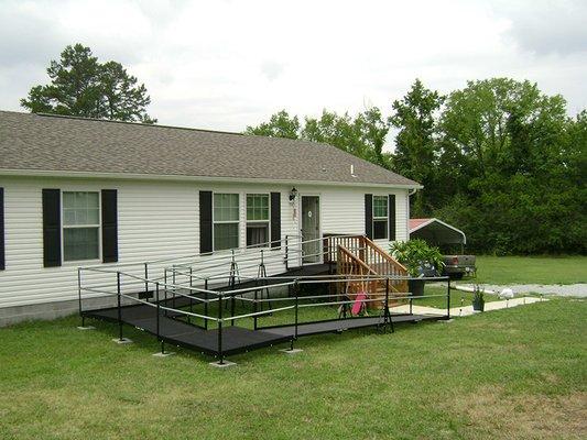 Providing accessibility for a homeowner in Roxboro, NC.