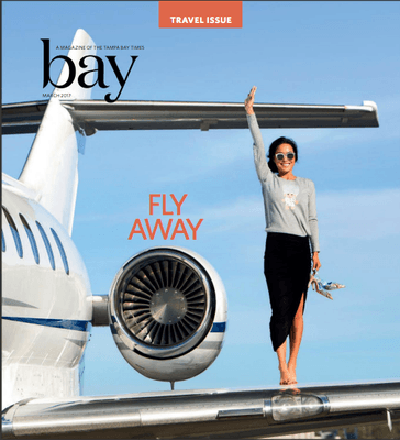 Paris Isabella on the cover of Bay Magazine - Tampa Bay Times