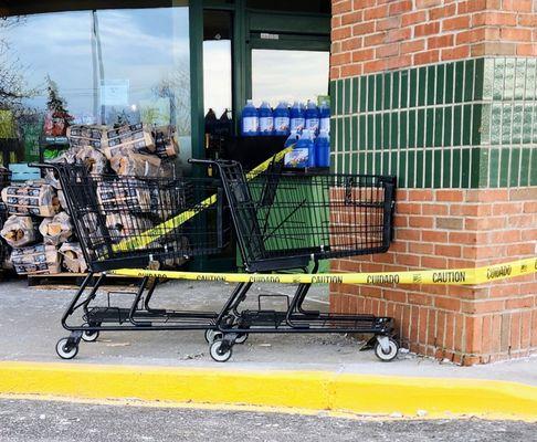 Bad shopping carts in time out.