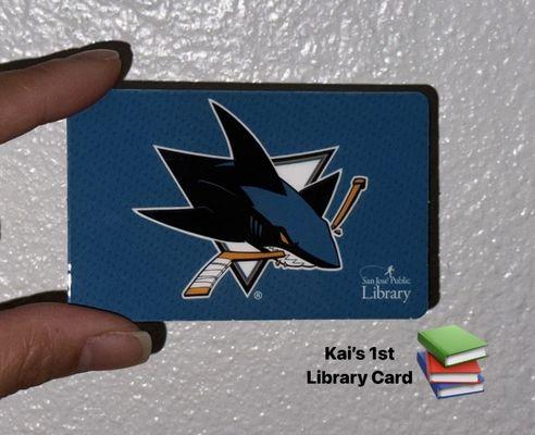 My daughter's 1st library card!!!!